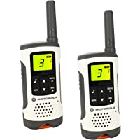 Los mejores  - Motorola Walkie Talkie T50 - Pack 2 unidades - Largo alcance 6 km - 8 + 121 códigos - Batería recargable hasta 16 horas…